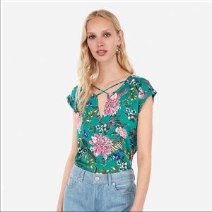 Express “Gramercy” Satin Blouse